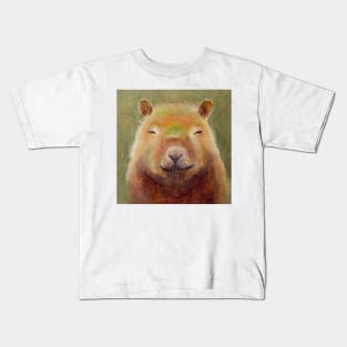 Content Capybara Kids T-Shirt